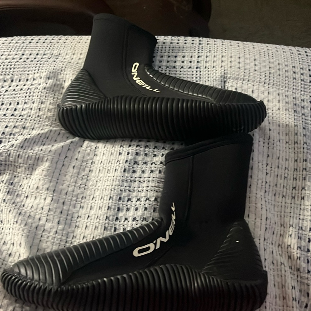 O’Neill Scuba Boots Black zip up Size 11
